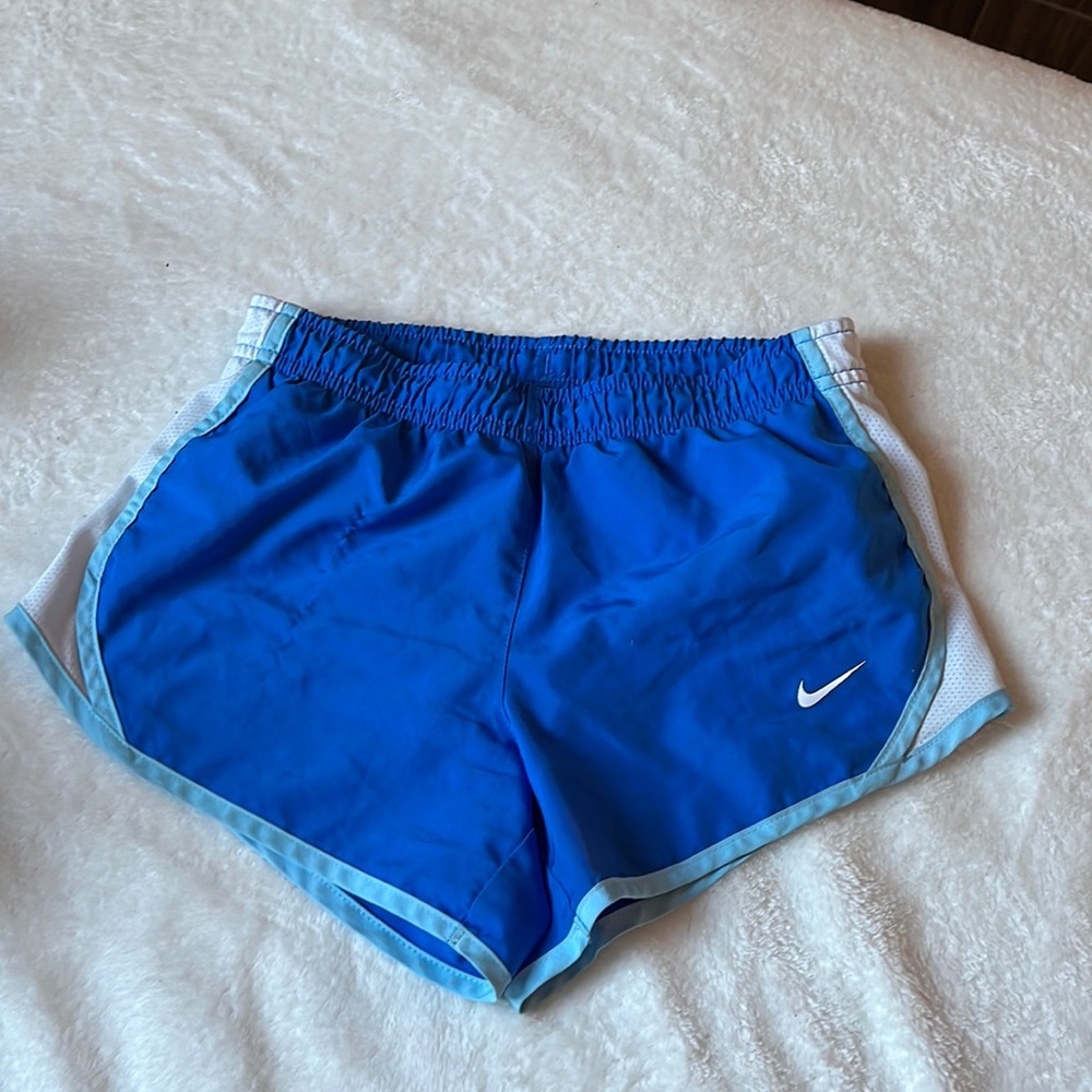 blue Nike shorts